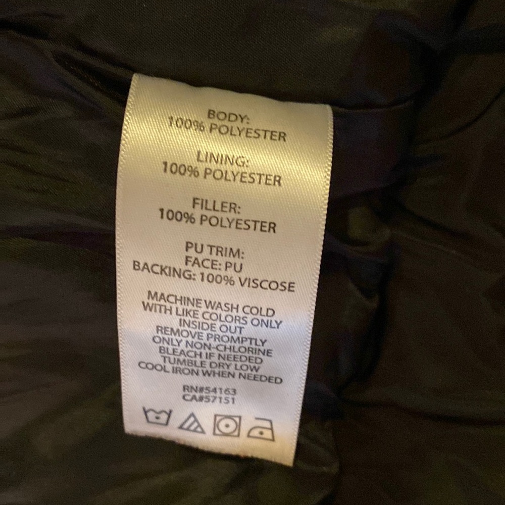 🎉HP🎉Marc NY Performance Quilted Puffer Vest Faux Leather Trim women’s Small - Picture 7 of 14